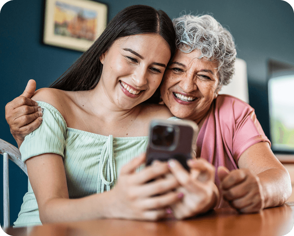 Two Ladies with a Phone